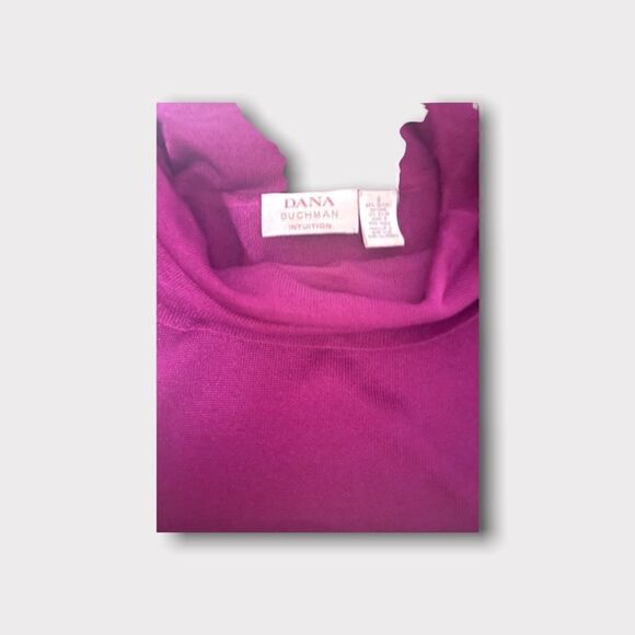 Dana Buchman | Women’s Sheer Cowl Neck Tank Medium EUC - Picture 5 of 6